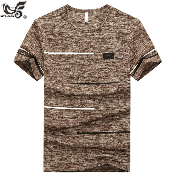 Brand Tops & Tees Quick Dry Slim Fit T-shirt Men sporting Clothing Short sleeve - e'Rods Imports