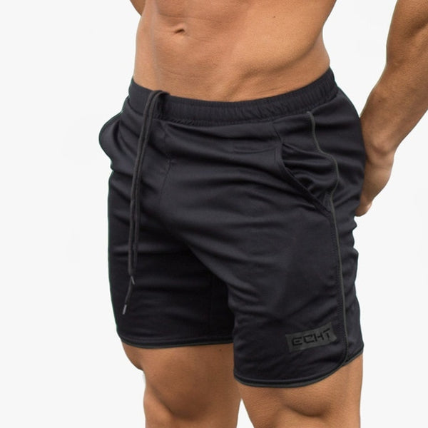 Summer New Mens Fitness Shorts Fashion Casual Gyms Bodybuilding Workout Male Calf-Length Short Pants - e'Rods Imports