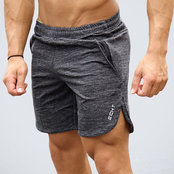 Summer New Mens Fitness Shorts Fashion Casual Gyms Bodybuilding Workout Male Calf-Length Short Pants - e'Rods Imports